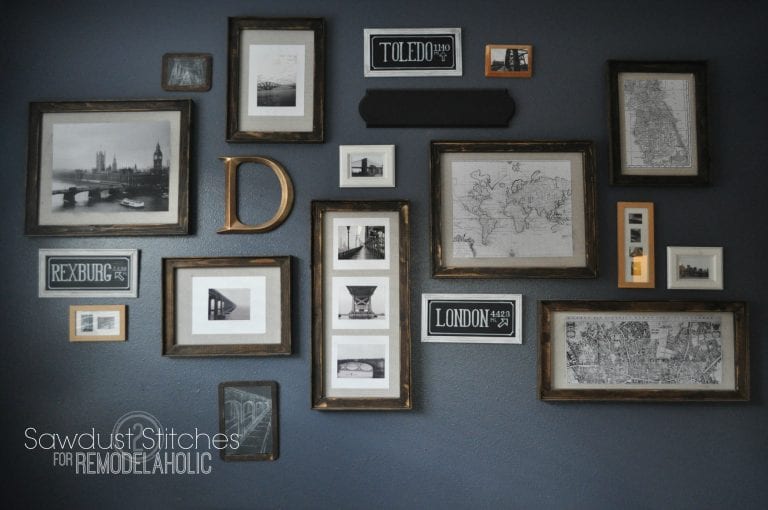 $3 DIY Rustic Frames | Remodelaholic