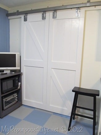 diy barn doors with tractor store hardware - My Repurposed Life
