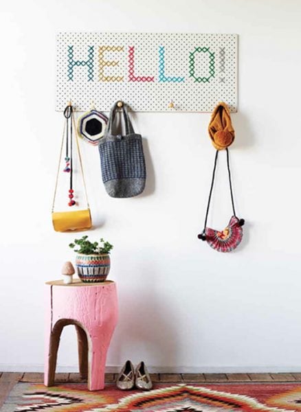 Pegboards can be used in every room in your house! Here are 32 pegboard ideas to show you just how versatile the humble pegboard can be. 32 Pegboard Ideas For Every Room in Your House via @tipsaholic #pegboard #diy #homedecor #home