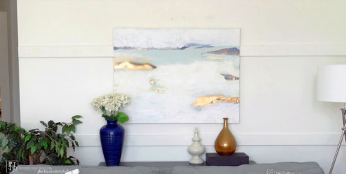 How to Successfully Paint an Abstract Painting | Remodelaholic