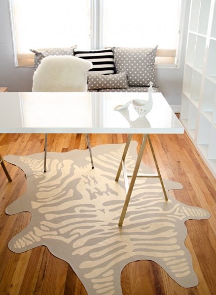 DIY-Gold-Zebra-Rug-1-748x1024