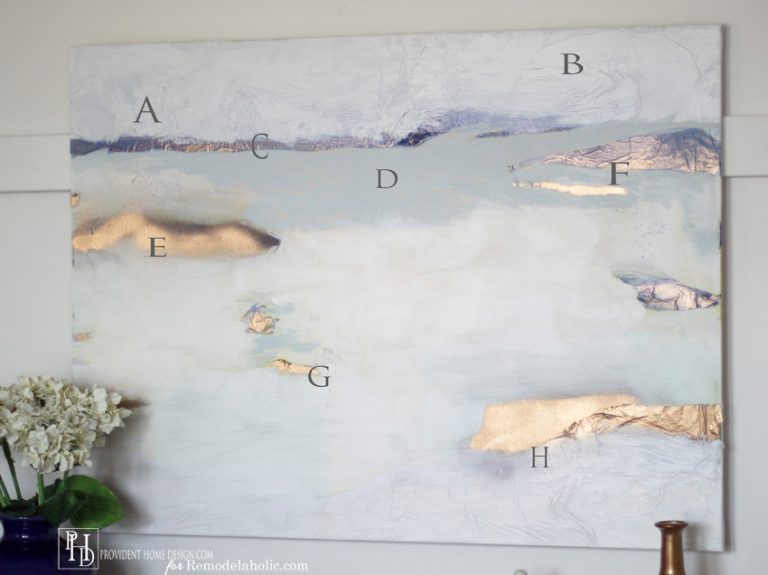 How to Successfully Paint an Abstract Painting | Remodelaholic