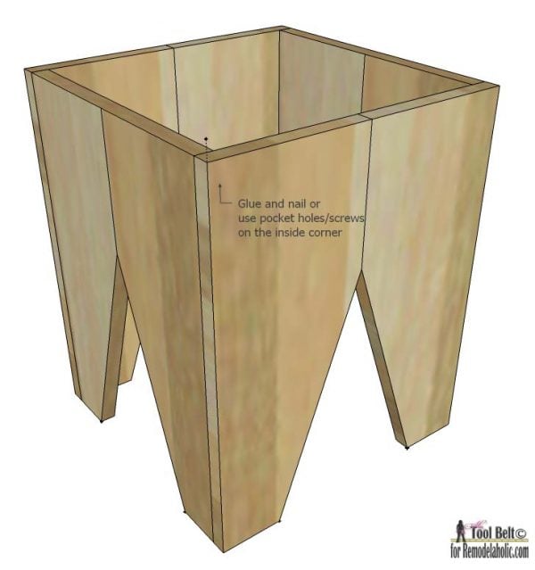 Need some extra seating?  Build a modern block stool with these easy and free plans.