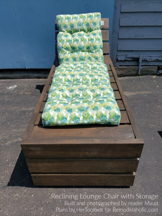 Diy Lounge Chair Built By Maud Plans By Remodelaholic