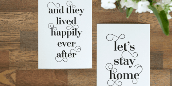 Free Art Printables for your home. These modern designs would also make a wonderful housewarming, anniversary or wedding gift! Design by Elegance & Enchantment for Remodelaholic.