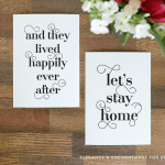 Free Art Printables for your home. These modern designs would also make a wonderful housewarming, anniversary or wedding gift! Design by Elegance & Enchantment for Remodelaholic.