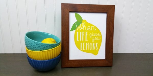 Lemon Art Printables by Paperelli @Remodelaholic