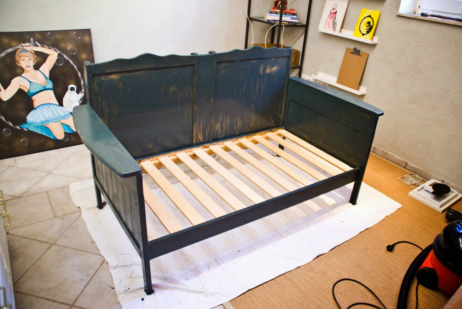 Upcycled Crib into Couch Remodelaholic