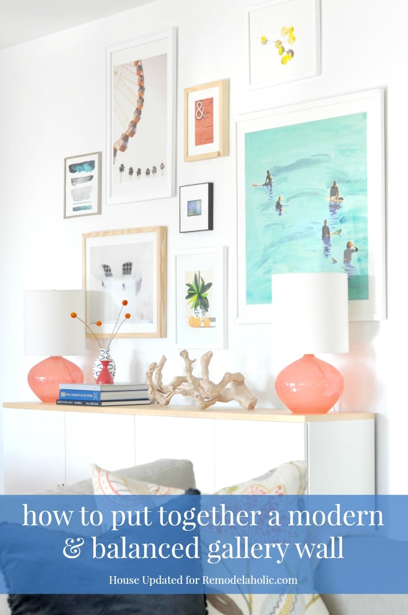 Tips For Creating A Modern Balanced Gallery Wall Remodelaholic Tips For Creating A Modern Balanced Gallery Wall Remodelaholic