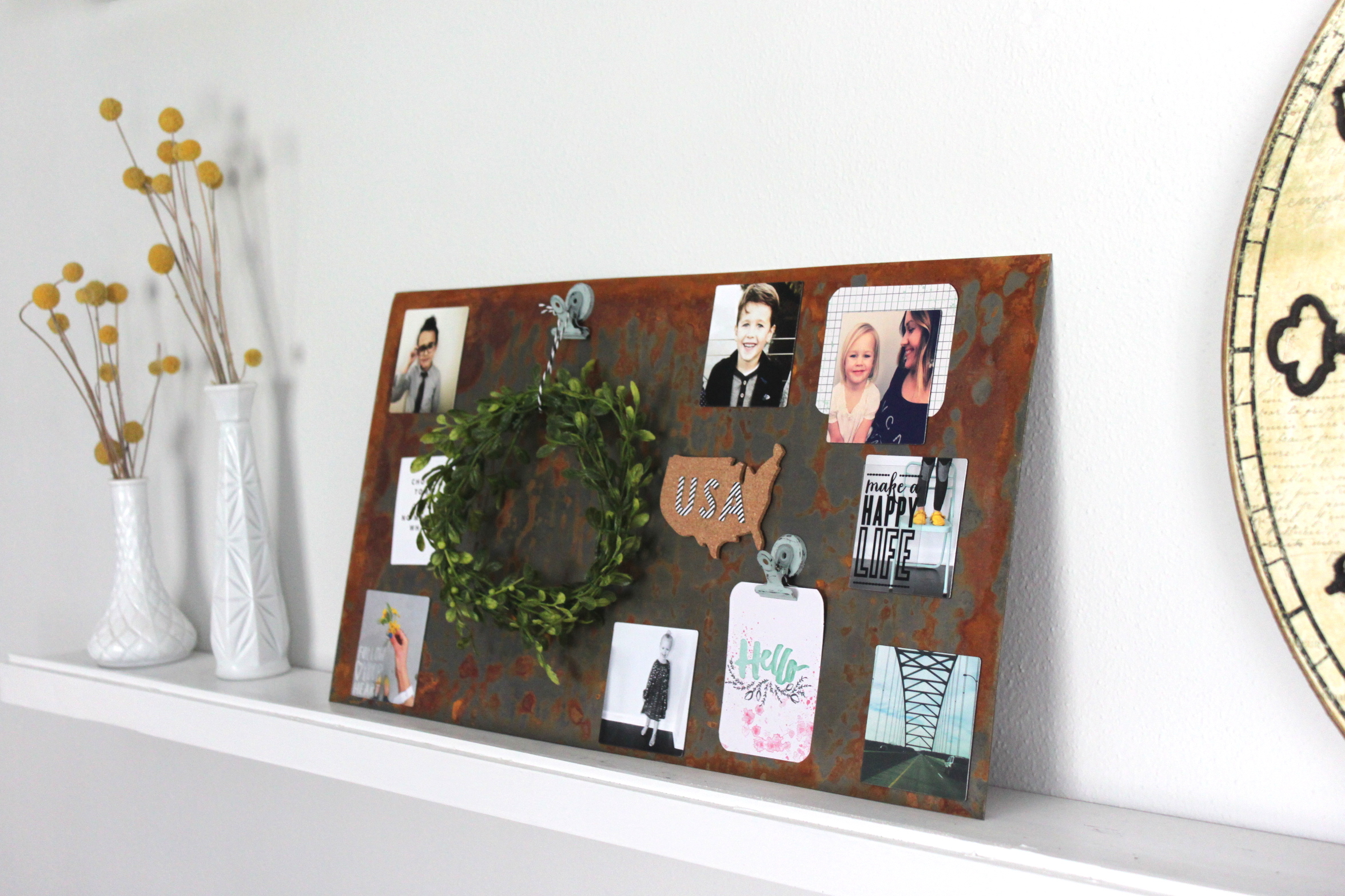 Tattered Style: Life Board ~ DIY  Sheet metal wall, Magnetic wall, Life  board