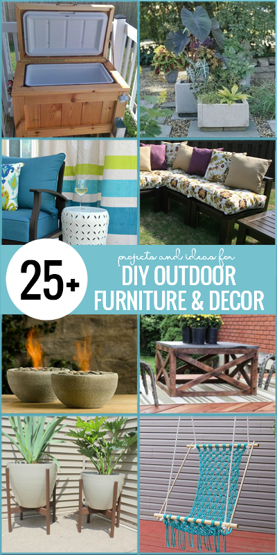 25+ DIY Outdoor Furniture and Decor Projects | Remodelaholic