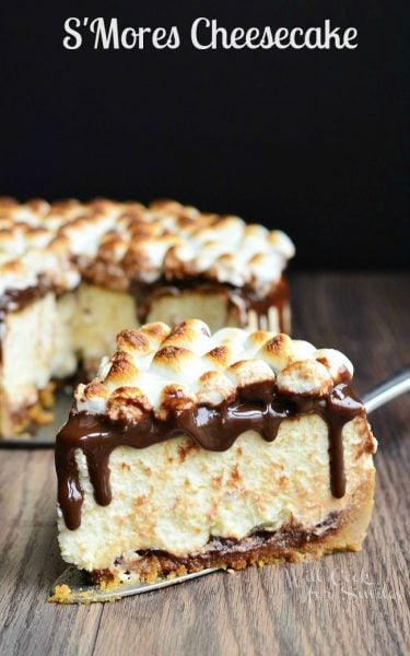You don't have to go camping to enjoy the delicious flavor of s'mores. Get cooking with these 10 delicious s'mores inspired desserts! 10 Delicious S'mores Inspired Desserts via @tipsaholic #smores #desserts #marshmallows #chocolate #grahamcrackers #summer