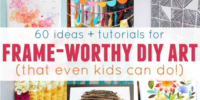 60 Easy Art Ideas for Kids Wall Decor | Remodelaholic