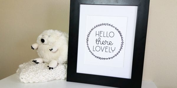 Hello There Lovely Art Print @Remodelaholic