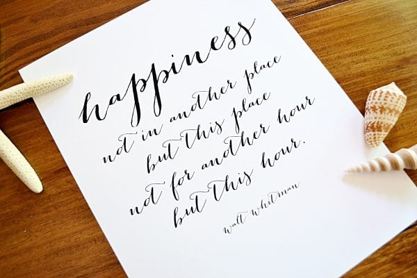 Printable Quote about Happiness