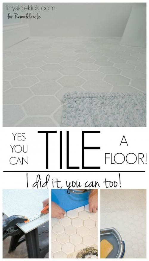 How to Tile a Bathroom Floor | Remodelaholic