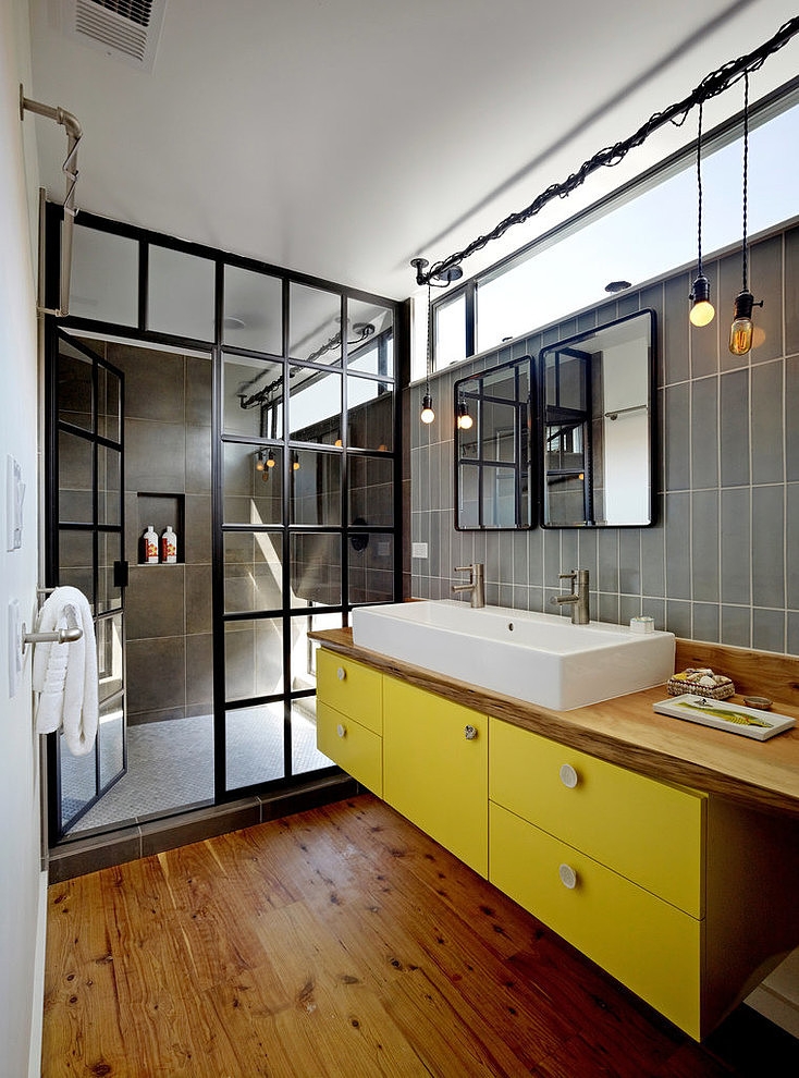 25 Inspiring and Colorful Bathroom Vanities | Remodelaholic
