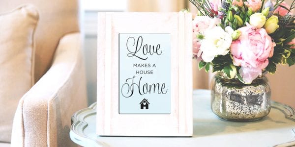 Love is What Makes a House a Home by Paperelli @Remodelaholic