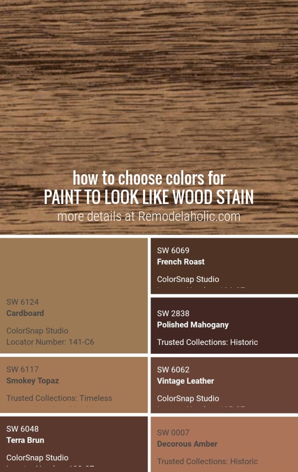 How to 'Faux Stain' with Paint that Looks Like Wood Remodelaholic