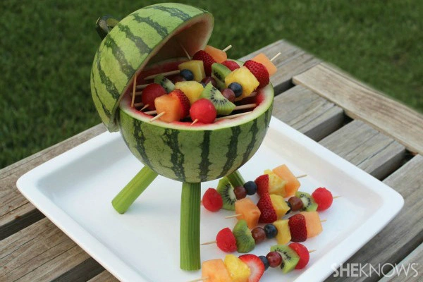 Watermelon Grill With Fruit Kabobs, Summer Watermelon Recipe SheKnows