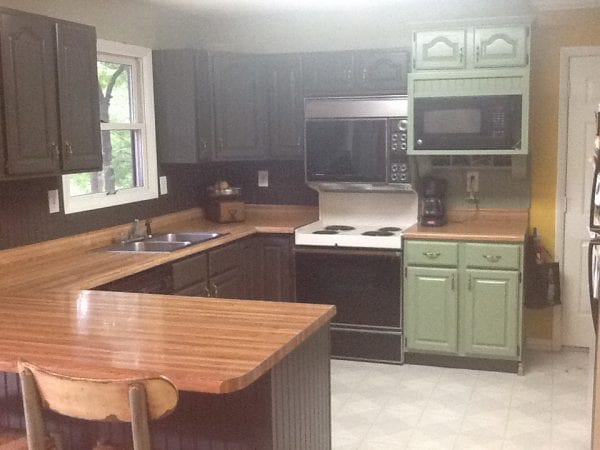 Remodelaholic Diy Refinished And Painted Cabinet Reviews Erin Diy Painted Kitchen Cabinet Review 04