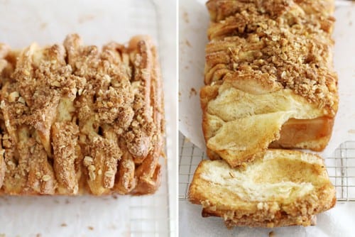 apple cinnamon streusel pull apart bread recipe