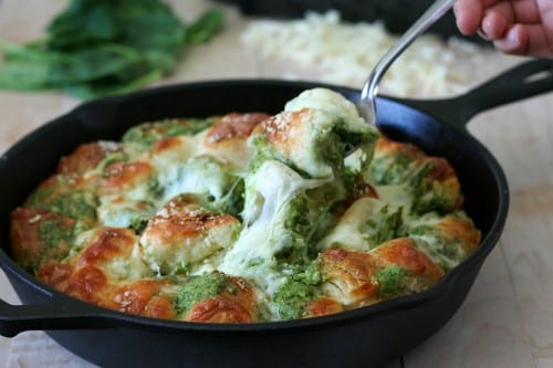 cheesy pesto pull apart bread recipe