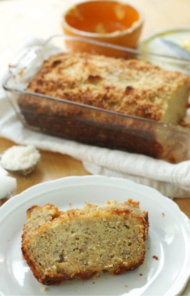 coconut banana bread paleo gluten-free bread recipe
