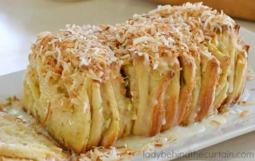 coconut lime pull apart bread recipe