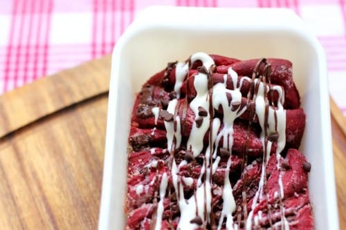 red velvet pull apart bread recipe cream cheese glaze