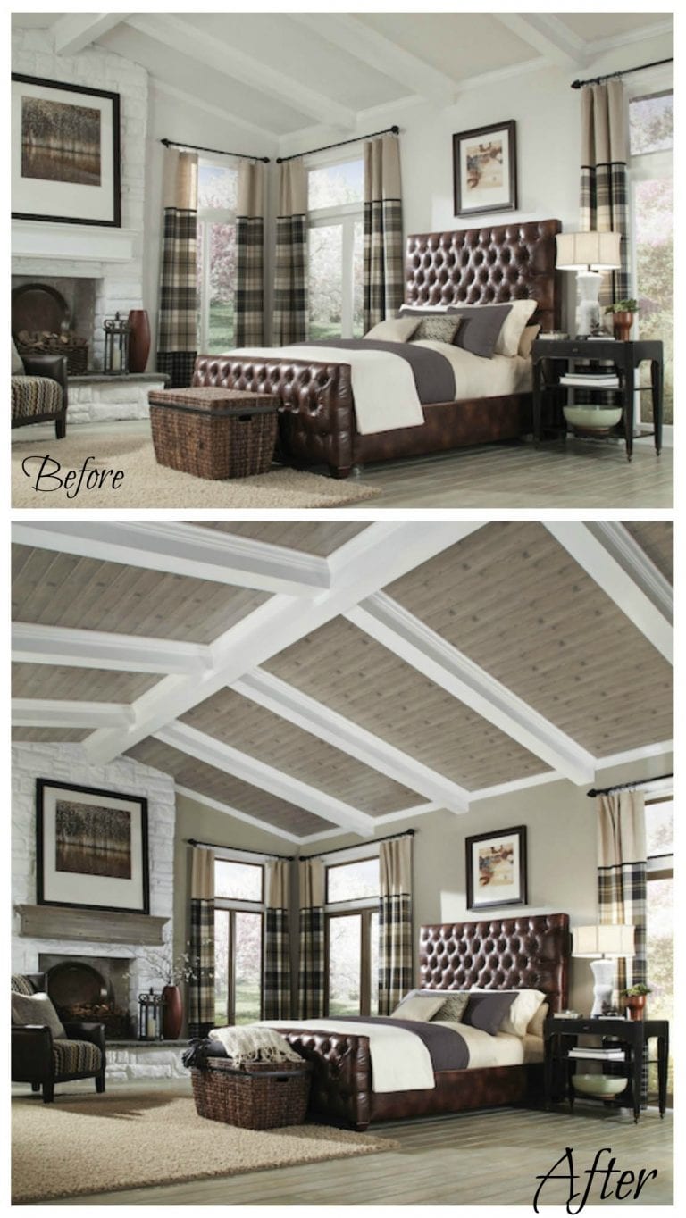 DIY Beadboard Ceiling To Replace a Basement Drop Ceiling | Remodelaholic