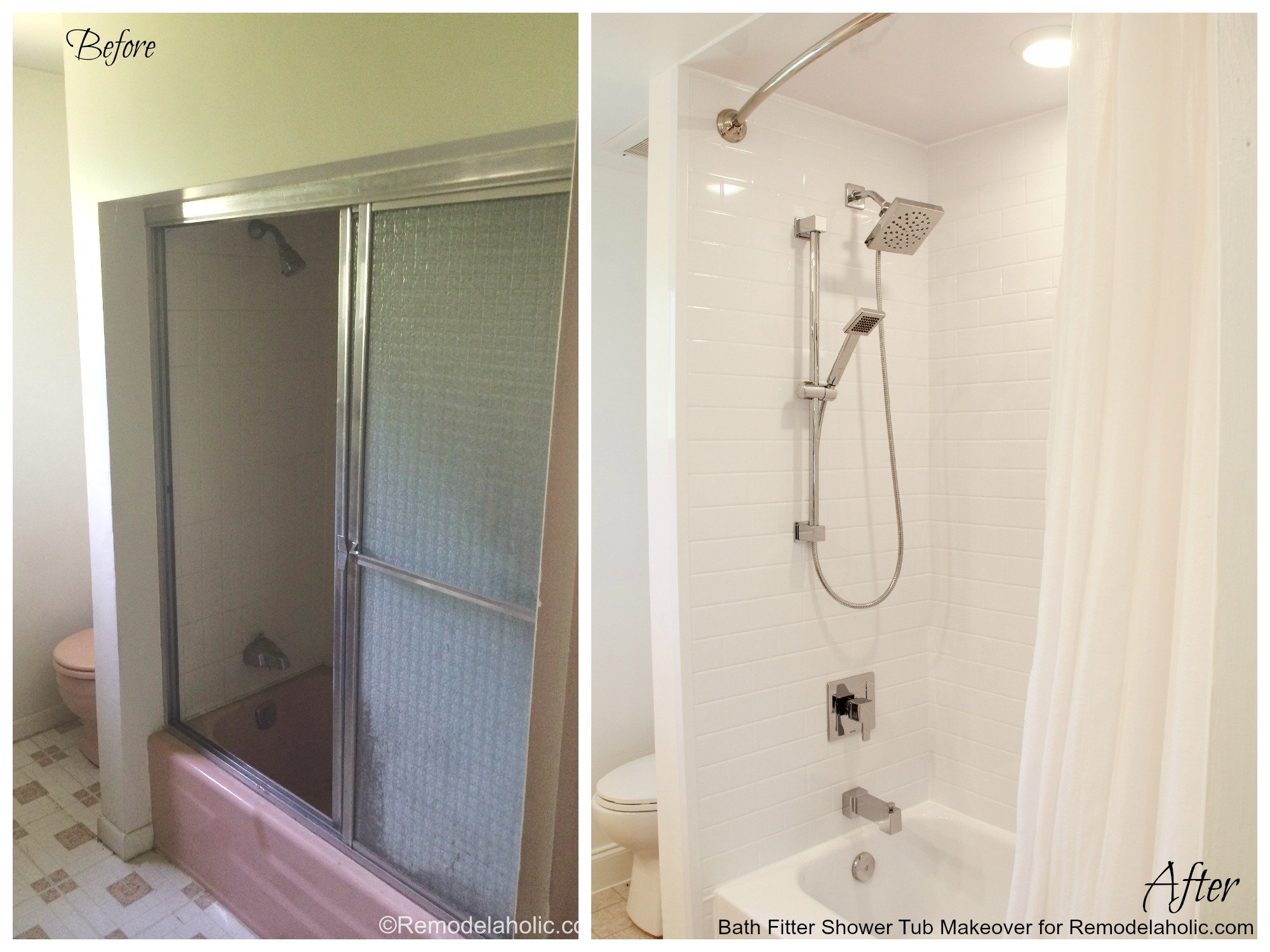 Remodelaholic Pink Bathtub Makeover