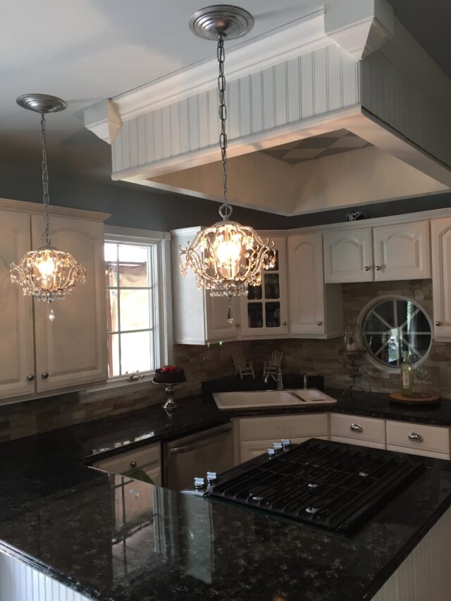 Tracy DIY Painted Faux Granite Countertop Update And Review