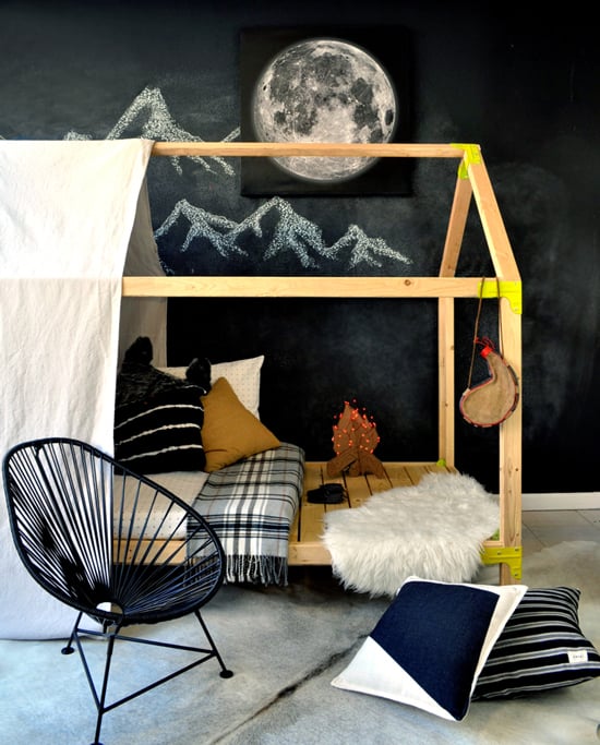 twin sized house-shaped daybed playhouse tent, The Design Confidential