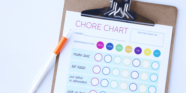 Kick off the new year with new responsibilities! Download this free printable chart for your kids to keep track of their chores and to work toward their goals. Design by Elegance and Enchantment for Remodelaholic.