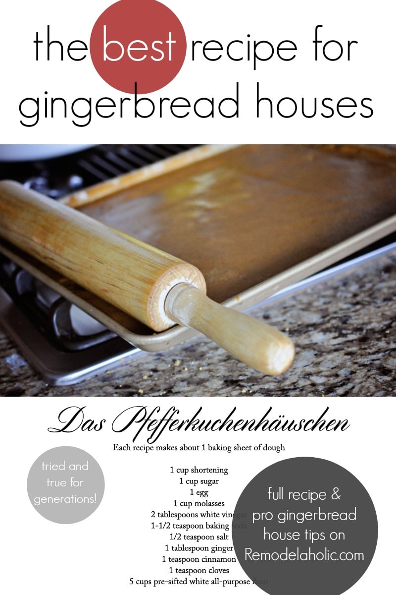 The Best Gingerbread Recipe for Making Gingerbread Houses, plus so many tips from a seasoned gingerbread house pro! @remodelaholic