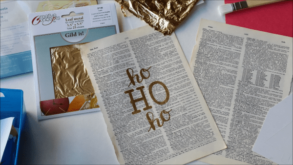DIY gold leaf print supplies. I had no idea it could be so easy!