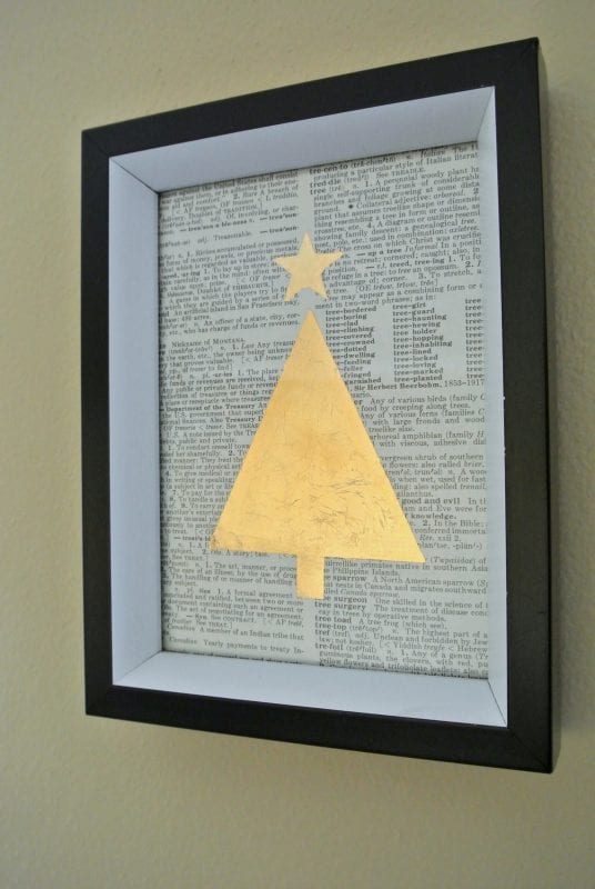 Easy DIY gold leaf print! Tutorial on Remodelaholic.com