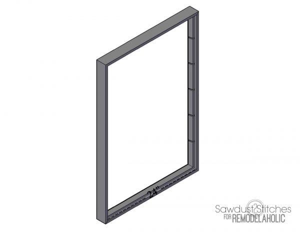 Chalk Board Organizer by sawdust2stitches for Remodelaholic.com