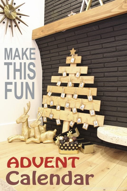 Pallet Wood Christmas Advent Calendar