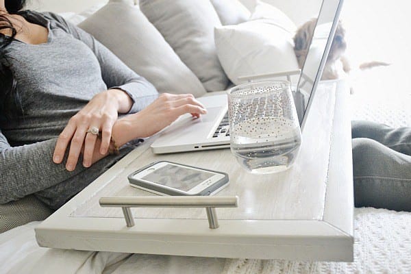 easy diy laptop desk or tray Liz Marie Blog