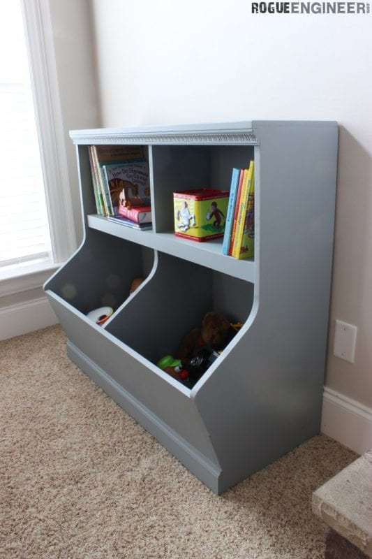 Awesome DIY toy storage shelf or cabinet Rogue Engineer