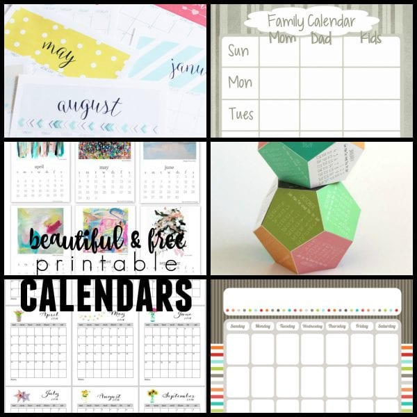 Best free printable calendars for 2016 @Remodelaholic