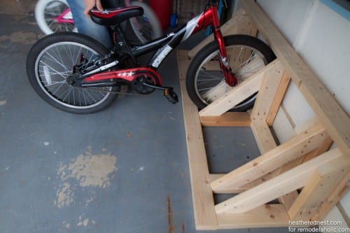 Building A Cycle Rear Rack Build a DIY Bike Rack Tutorial | Remodelaholic