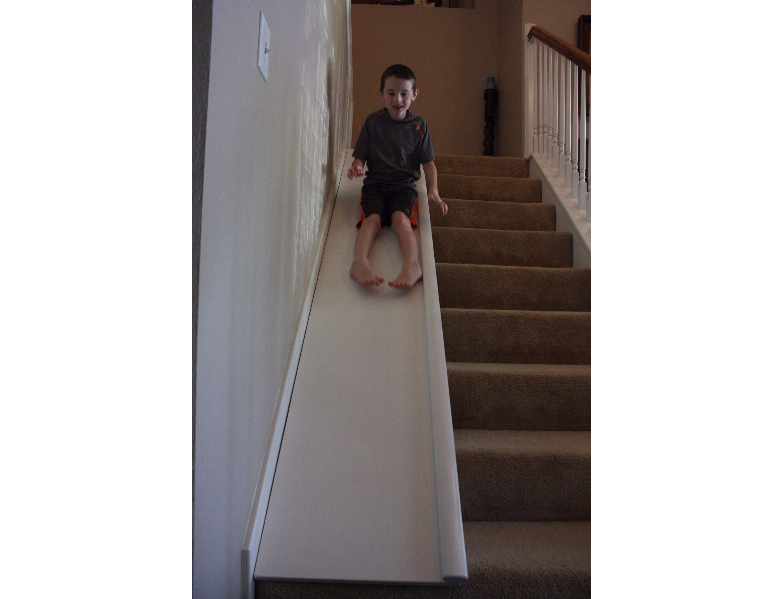 DIY Stair Slide, or How to Add a Slide to Your Stairs Remodelaholic