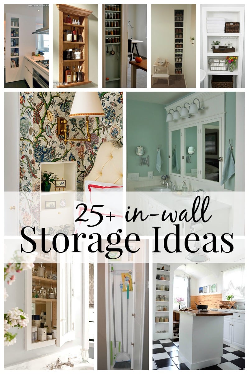 Remodelaholic 25+ Brilliant InWall Storage Ideas For Every Room In