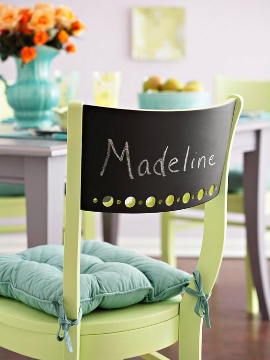 Chalkboard Chair Backs