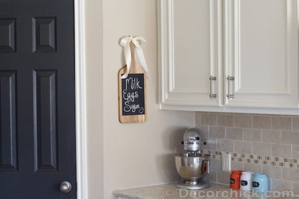 Kitchen Cutting Board Chalkboard
