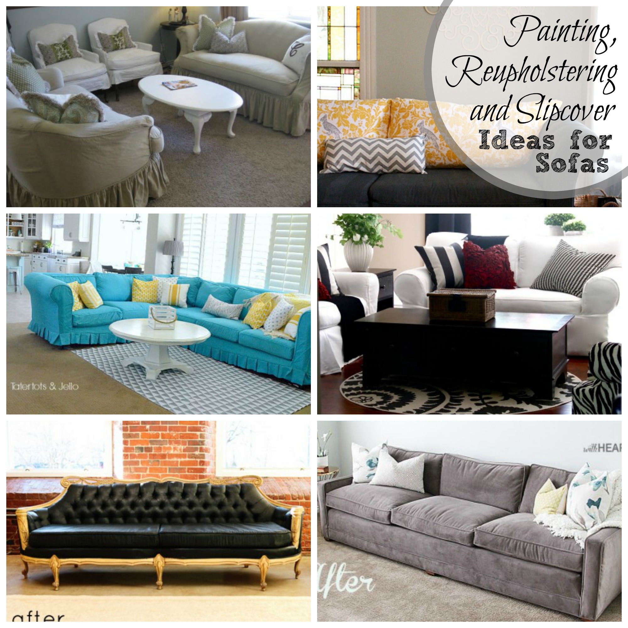 28 Ways to Bring New Life to an Old Sofa | Remodelaholic
