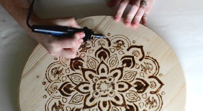 Download Remodelaholic | DIY Stool with Wood Burned Design
